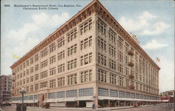 Hamburger's Department Store, Containing Public Library Los Angeles California