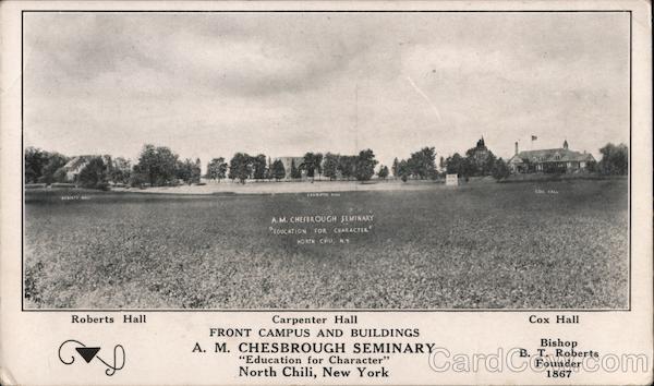 A.M. Chesbrough Seminary-Carpenter Hall-Front Campus and Buildings North Chili New York