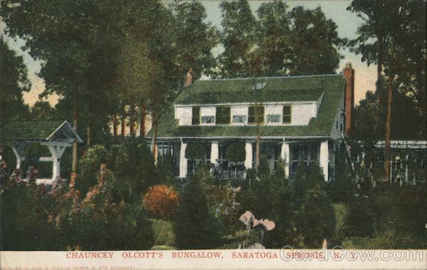Chauncey Olcott's Bungalow Saratoga Springs New York
