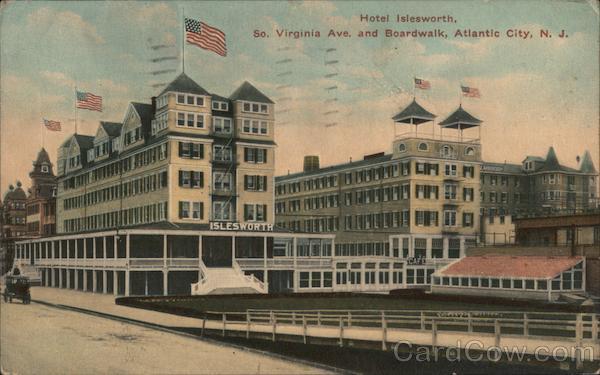 Hotel Islesworth, So. Virginia Ave and Boardwalk Atlantic City New Jersey