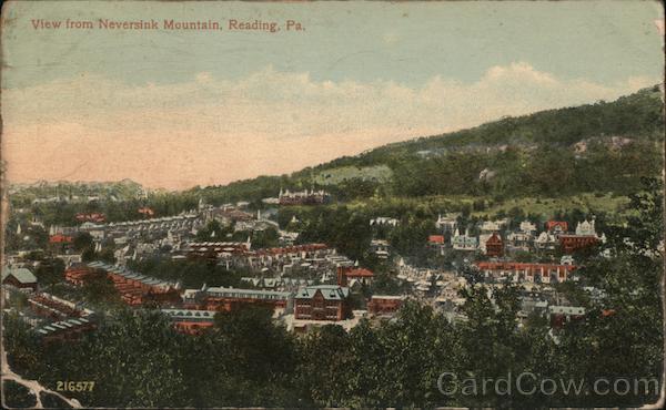 View from Neversink Mountain Reading Pennsylvania