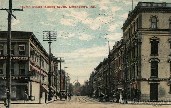 Fourth Street Looking South Logansport Indiana