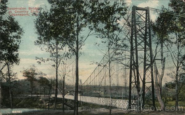Suspension Bridge at Country Club Logansport Indiana