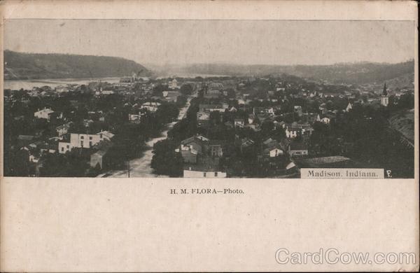 Aerial View of Madison, Indiana