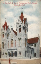 St. Nicholas R.C. Church, Tennessee and Pacific Avenues Atlantic City, NJ Postcard Postcard Postcard