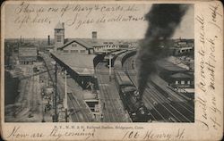 N.Y., N.H.&H. Railroad Station Postcard