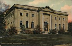 Public Library Building Schenectady, NY Postcard Postcard Postcard
