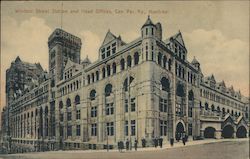 Windsor Steel Station and Head Offices Postcard