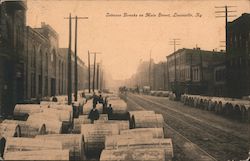 Tobacco Breaks on Main Street Postcard