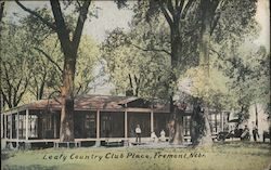 Leafy Country Club Place Postcard
