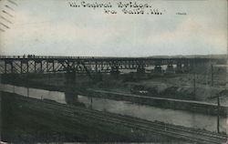 Ill. Central Bridge Postcard