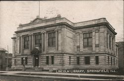 Lincoln Library Springfield, IL Postcard Postcard Postcard