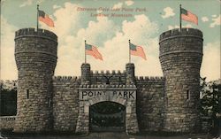 Entrance Gate into Point Park Lookout Mountain, TN Postcard Postcard Postcard