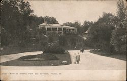 View of Bradley Park and Pavilion Peoria, IL Postcard Postcard Postcard