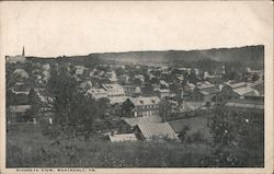 Birdseye view Postcard