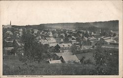 Birdseye view Weatherly, PA Postcard Postcard Postcard