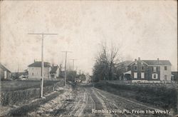 Kemblesville, Pennsylvania From The West Postcard