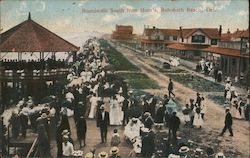 Boardwalk South from Horn's Rehoboth Beach, DE Postcard Postcard Postcard