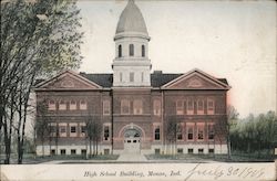 High School Building Monon, IN Postcard Postcard Postcard