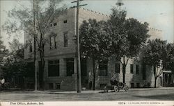 Post Office Auburn, IN Postcard Postcard Postcard