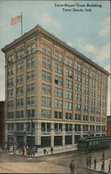 Terre Haute Trust Building Indiana Postcard Postcard Postcard