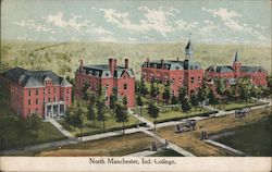 North Manchester Ind. College Indiana Postcard Postcard Postcard