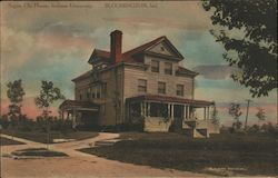 Sigma Chi House, Indiana University Postcard