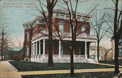 Residence of Ex President Benjamin Harrison Postcard