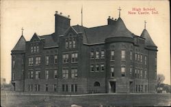 High School New Castle, IN Postcard Postcard Postcard