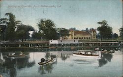 Boating at Riverside Park Postcard
