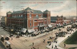 Tomlinson Hall and Market Place Postcard