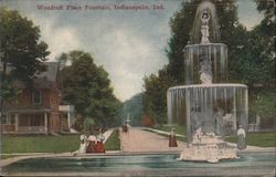 Woodruff Place Fountain Postcard