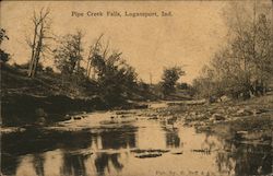 Pipe Creek Falls Logansport, IN Postcard Postcard Postcard