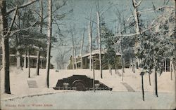 Winona Park in Winter Attire Postcard