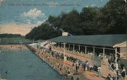 White City Bathing Beach, Broad Ripple Indianapolis, IN Postcard Postcard Postcard