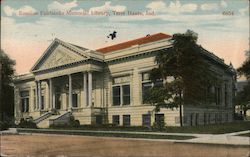 Emeline Fairbanks Memorial Library Terre Haute, IN Postcard Postcard Postcard