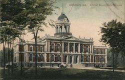 Elkhart County Court House Postcard