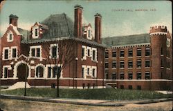 County Jail Marion, IN Postcard Postcard Postcard