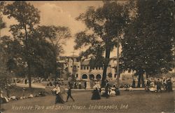 Riverside Park and Shelter House Indianapolis, IN Postcard Postcard Postcard