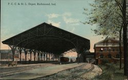 P.C.C. & SSt. L. Depot Richmond, IN Postcard Postcard Postcard