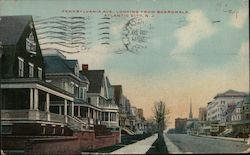 Pennsylvania Ave. Looking From Boardwalk Postcard