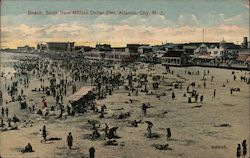beach, South from Million Dollar Pier Postcard