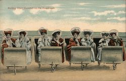 Rolling Chair Comfort on the Boardwalk Postcard