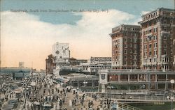 Boardwalk, South from Steeplechase Pier Postcard