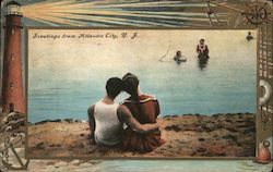 Greetings from Atlantic City Postcard