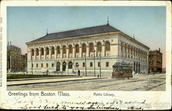 Public Library Boston Massachusetts