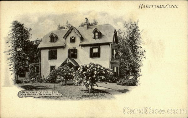 Residence Of The Late Mrs. Marriet Beecher Stowe Hartford Connecticut
