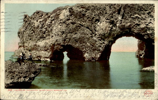 Arch On Annacappa Island Santa Barbara California