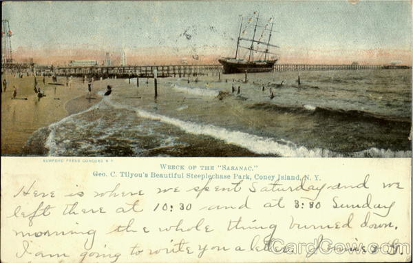 Wreck Of The Saranac Coney Island New York