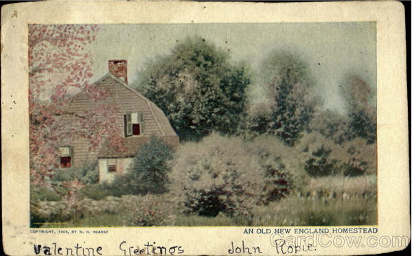 An Old New England Homestead Scenic